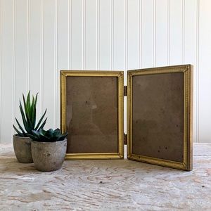 Vintage double picture photo frame